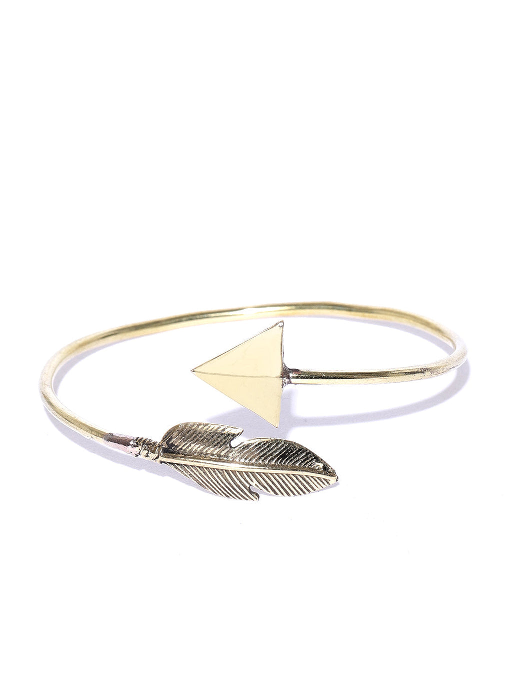 Priyaasi Gold-Polished Cuff Bracelet For Girls & Women - Swadesiicart