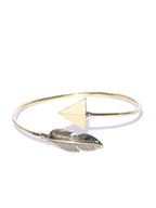 Priyaasi Gold-Polished Cuff Bracelet For Girls & Women - Swadesiicart