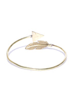 Priyaasi Gold-Polished Cuff Bracelet For Girls & Women - Swadesiicart
