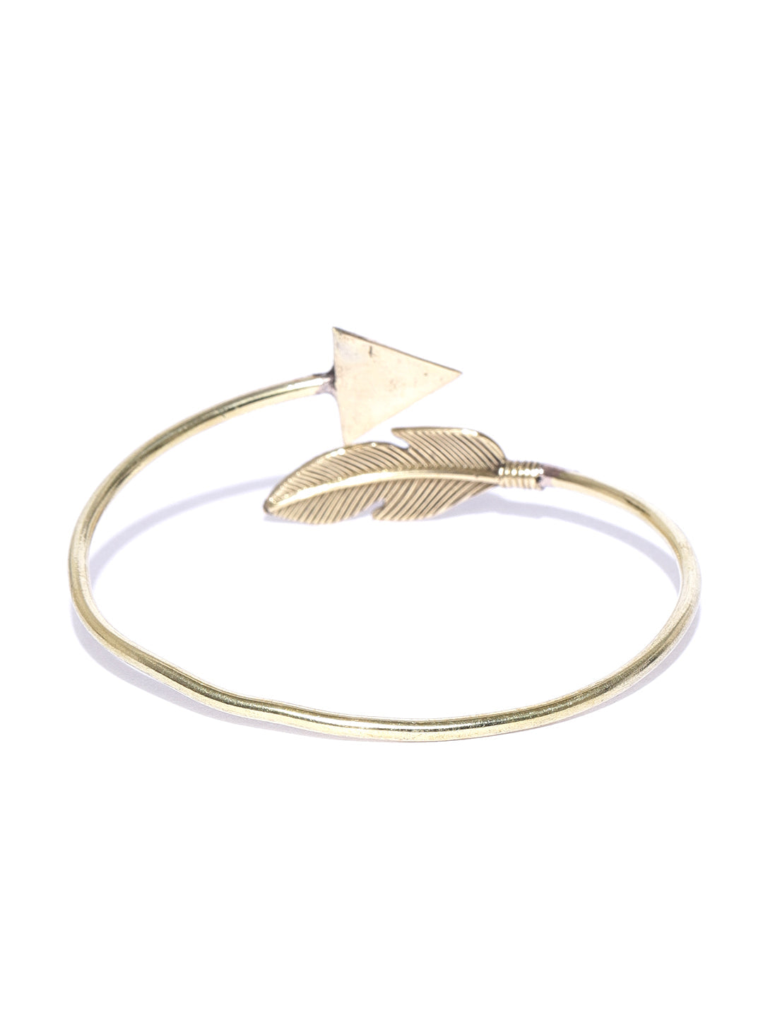 Priyaasi Gold-Polished Cuff Bracelet For Girls & Women - Swadesiicart