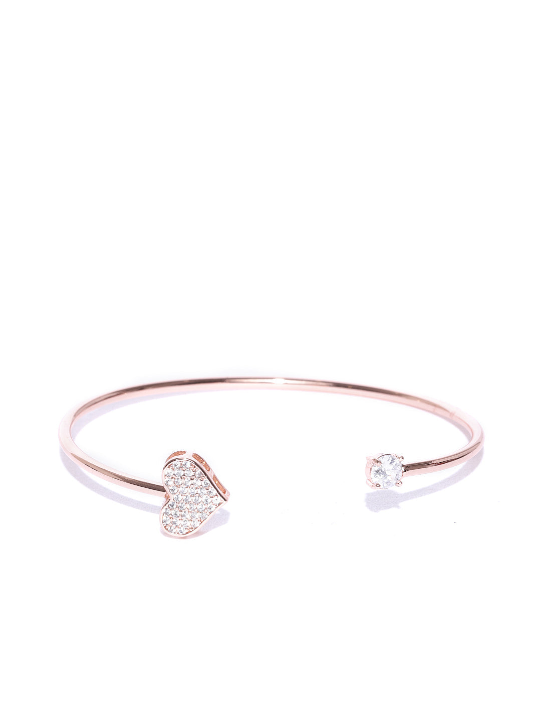 Priyaasi Gold Tone Open Adjustable Fashion Cuff Bracelet Bangle For Women And Girls - Swadesiicart