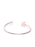 Priyaasi Gold Tone Open Adjustable Fashion Cuff Bracelet Bangle For Women And Girls - Swadesiicart