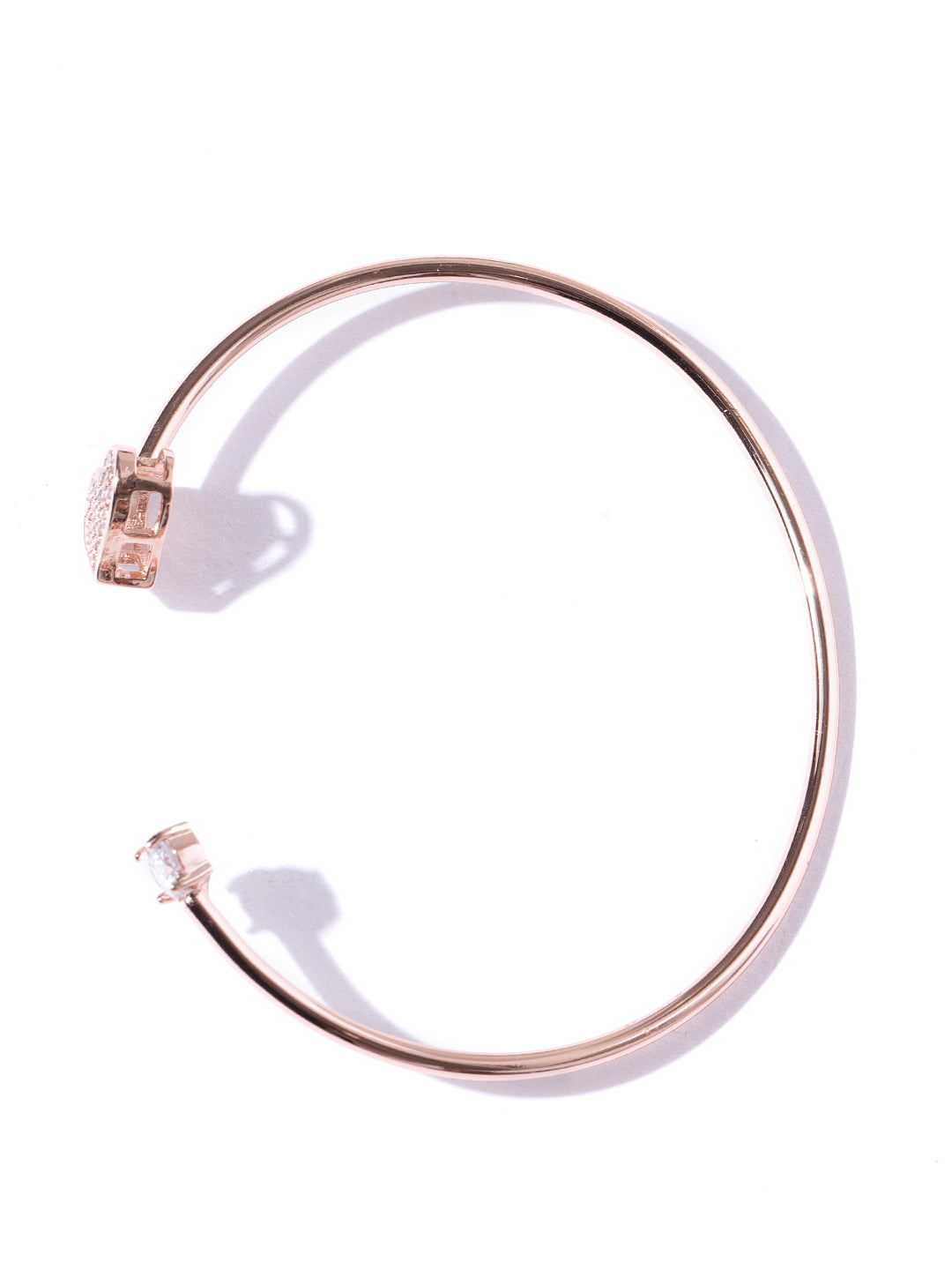 Priyaasi Gold Tone Open Adjustable Fashion Cuff Bracelet Bangle For Women And Girls - Swadesiicart
