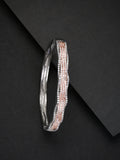 Priyaasi Women Gunmetal-Plated American Diamond Studded Bracelet - Noz2Toz
