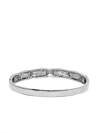 Priyaasi Women Gunmetal-Plated American Diamond Studded Bracelet - Swadesiicart
