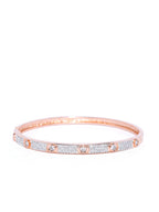 Priyaasi Women Rose Gold-Polished American Diamond Studded Bracelet - Swadesiicart
