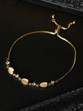 Priyaasi Women Stones Gold-Polished Fish Link Bracelet - Noz2Toz