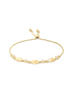 Priyaasi Women Stones Gold-Polished Fish Link Bracelet - Swadesiicart