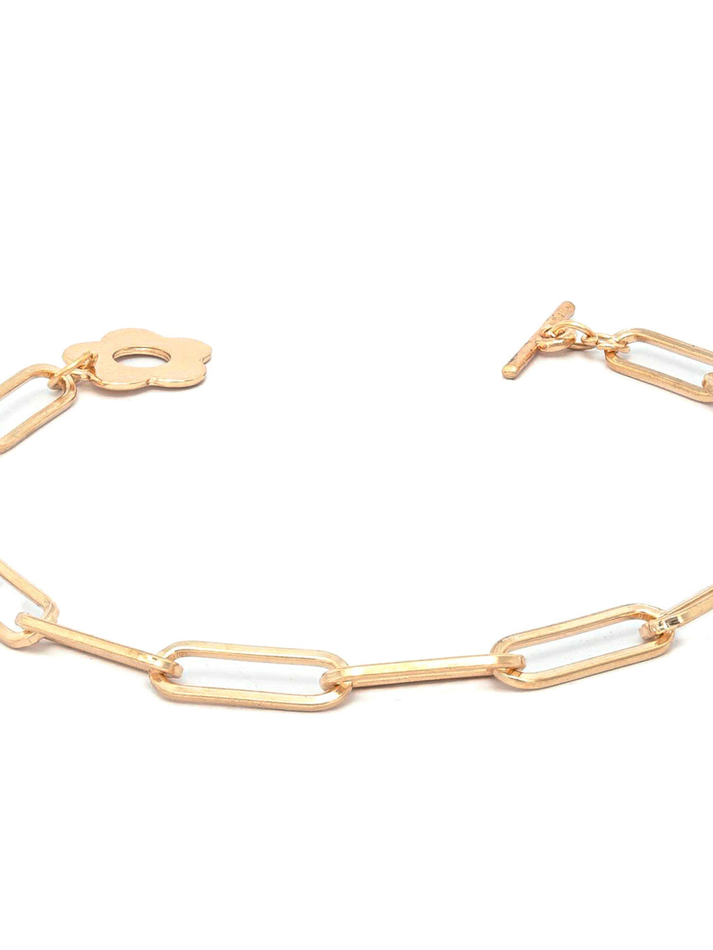 Priyaasi Women Rose Gold-Polished Floral Link Bracelet - Swadesiicart