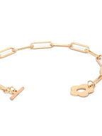Priyaasi Women Rose Gold-Polished Floral Link Bracelet - Swadesiicart
