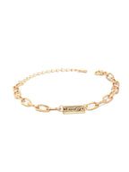 Priyaasi Women Contemparory Stones Rose Gold-Polished Link Bracelet - Swadesiicart