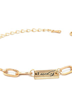 Priyaasi Women Contemparory Stones Rose Gold-Polished Link Bracelet - Swadesiicart
