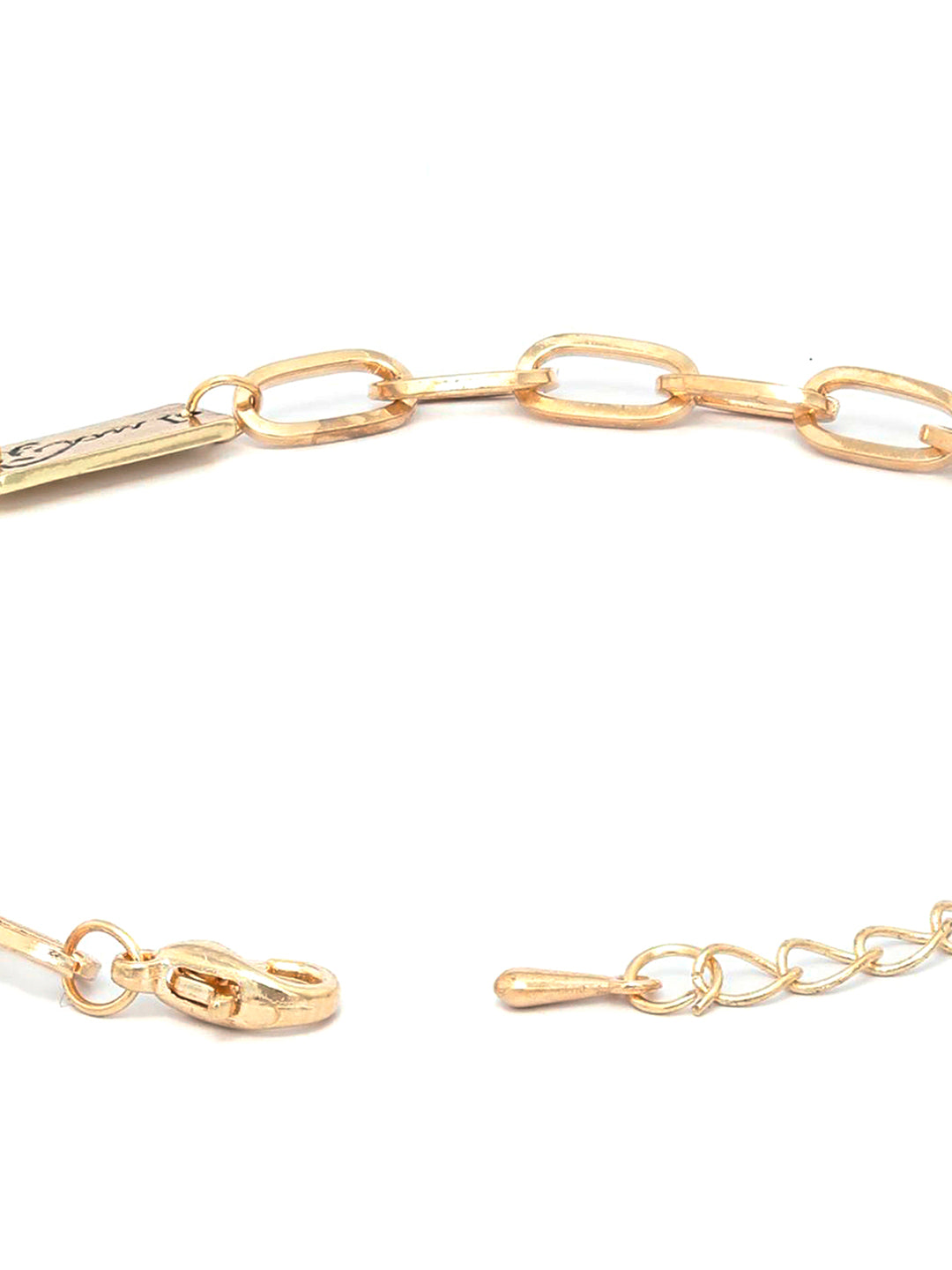 Priyaasi Women Contemparory Stones Rose Gold-Polished Link Bracelet - Swadesiicart