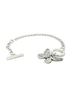 Priyaasi Women Contemparory Silver Plated Butterfly Link Bracelet - Swadesiicart