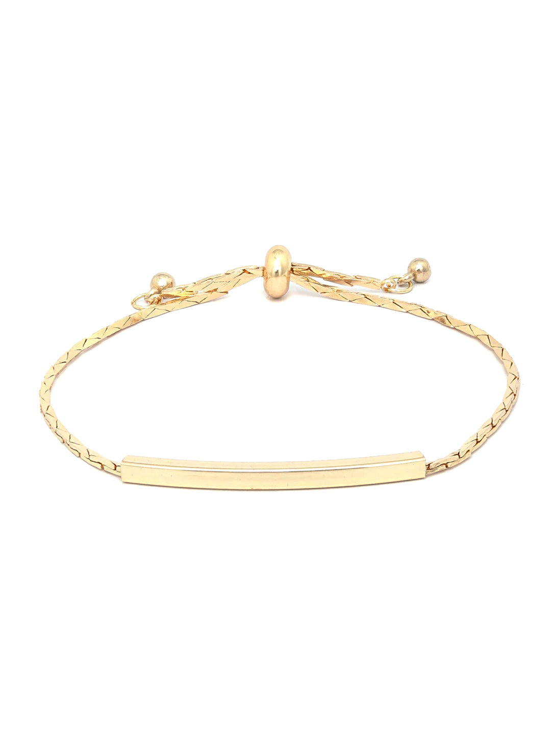 Priyaasi Women Contemparory Stones Gold-Polished Link Bracelet - Swadesiicart