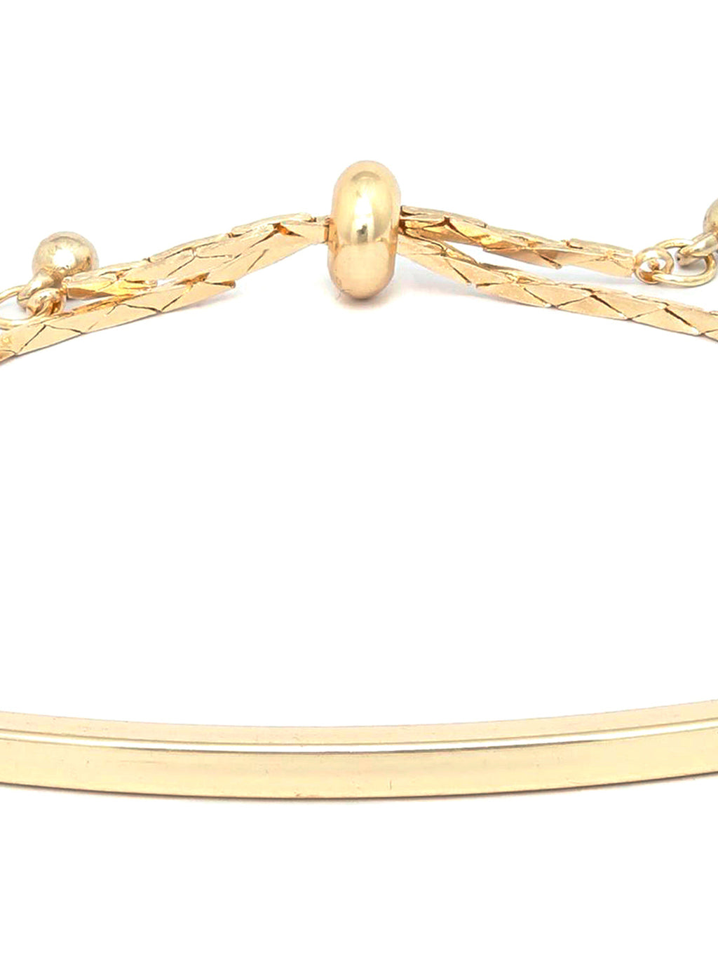 Priyaasi Women Contemparory Stones Gold-Polished Link Bracelet - Swadesiicart