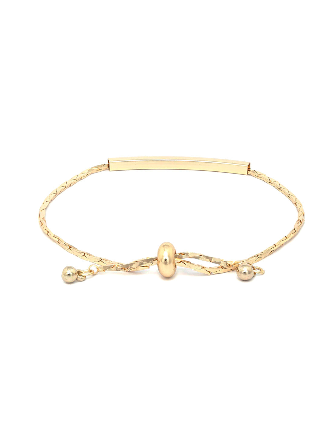 Priyaasi Women Contemparory Stones Gold-Polished Link Bracelet - Swadesiicart