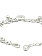 Priyaasi Women Silver Plated Heart Link Bracelet - Swadesiicart