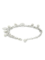Priyaasi Women Silver Plated Heart Link Bracelet - Swadesiicart