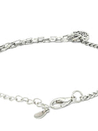 Priyaasi Women Contemporary Silver Plated Heart Link Bracelet - Swadesiicart