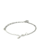 Priyaasi Women Contemporary Silver Plated Heart Link Bracelet - Swadesiicart