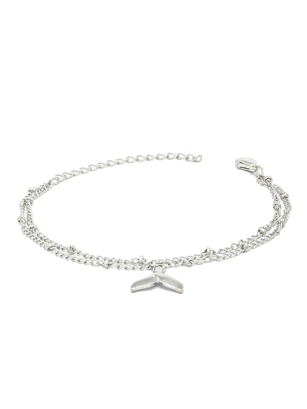 Priyaasi Women Silver Plated Fishtail Link Bracelet - Swadesiicart