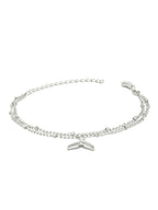Priyaasi Women Silver Plated Fishtail Link Bracelet - Swadesiicart