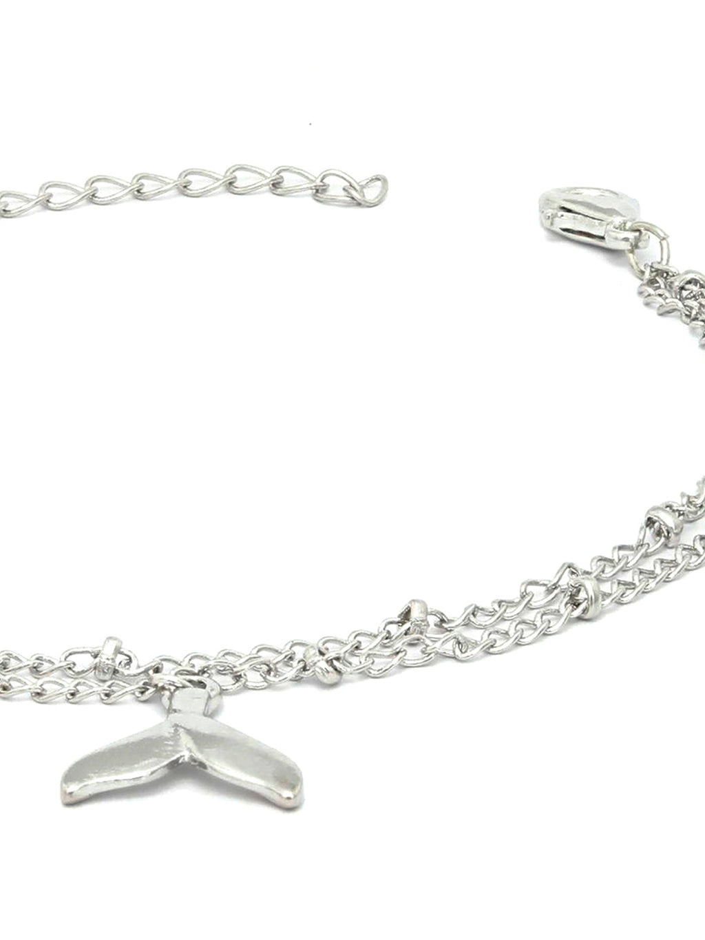 Priyaasi Women Silver Plated Fishtail Link Bracelet - Swadesiicart