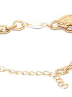 Priyaasi Women Pearls Gold-Polished Link Bracelet - Swadesiicart