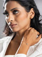 Priyaasi Women Contemporary Silver Plated Little Heart Link Bracelet - Swadesiicart