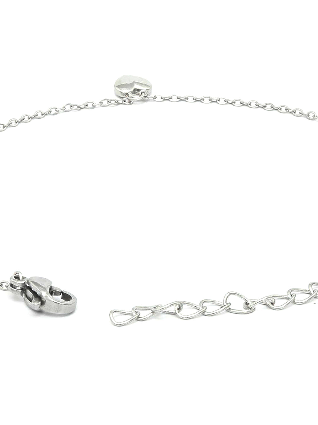 Priyaasi Women Contemporary Silver Plated Little Heart Link Bracelet - Swadesiicart