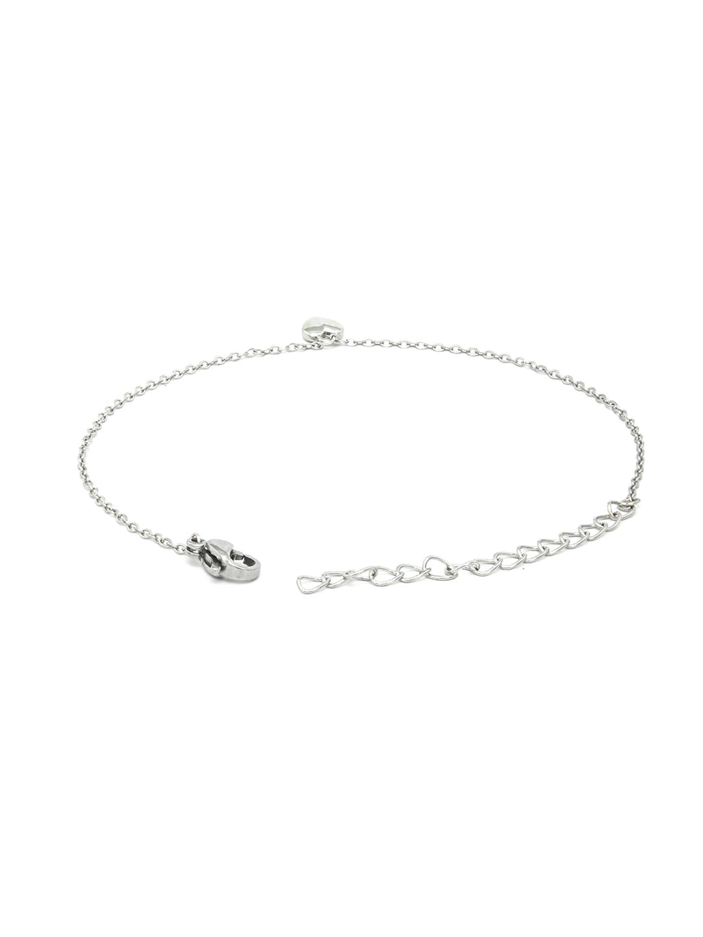 Priyaasi Women Contemporary Silver Plated Little Heart Link Bracelet - Swadesiicart