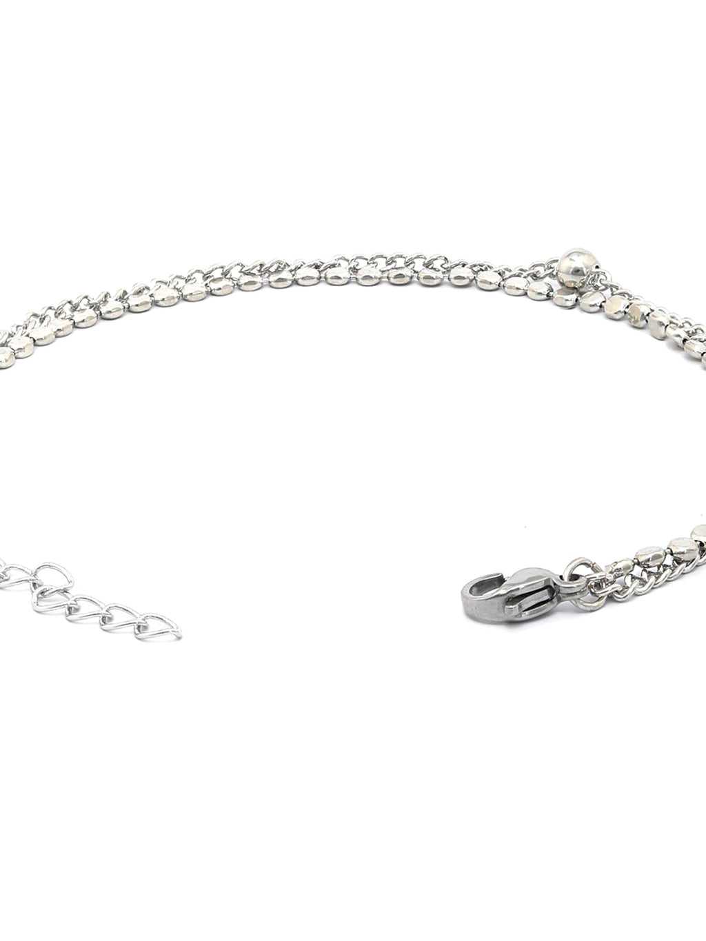 Priyaasi Women Western Silver Plated Link Bracelet - Swadesiicart