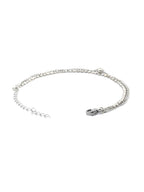 Priyaasi Women Western Silver Plated Link Bracelet - Swadesiicart