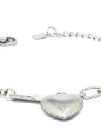 Priyaasi Women Charmer-Silver Plated Heart Link Bracelet - Swadesiicart