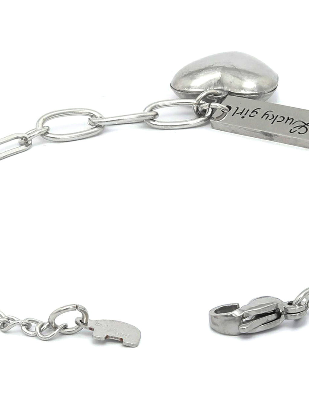 Priyaasi Women Charmer-Silver Plated Heart Link Bracelet - Swadesiicart