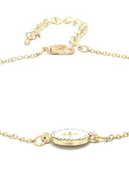 Priyaasi Women White American Diamond Gold-Polished Star Link Bracelet - Swadesiicart