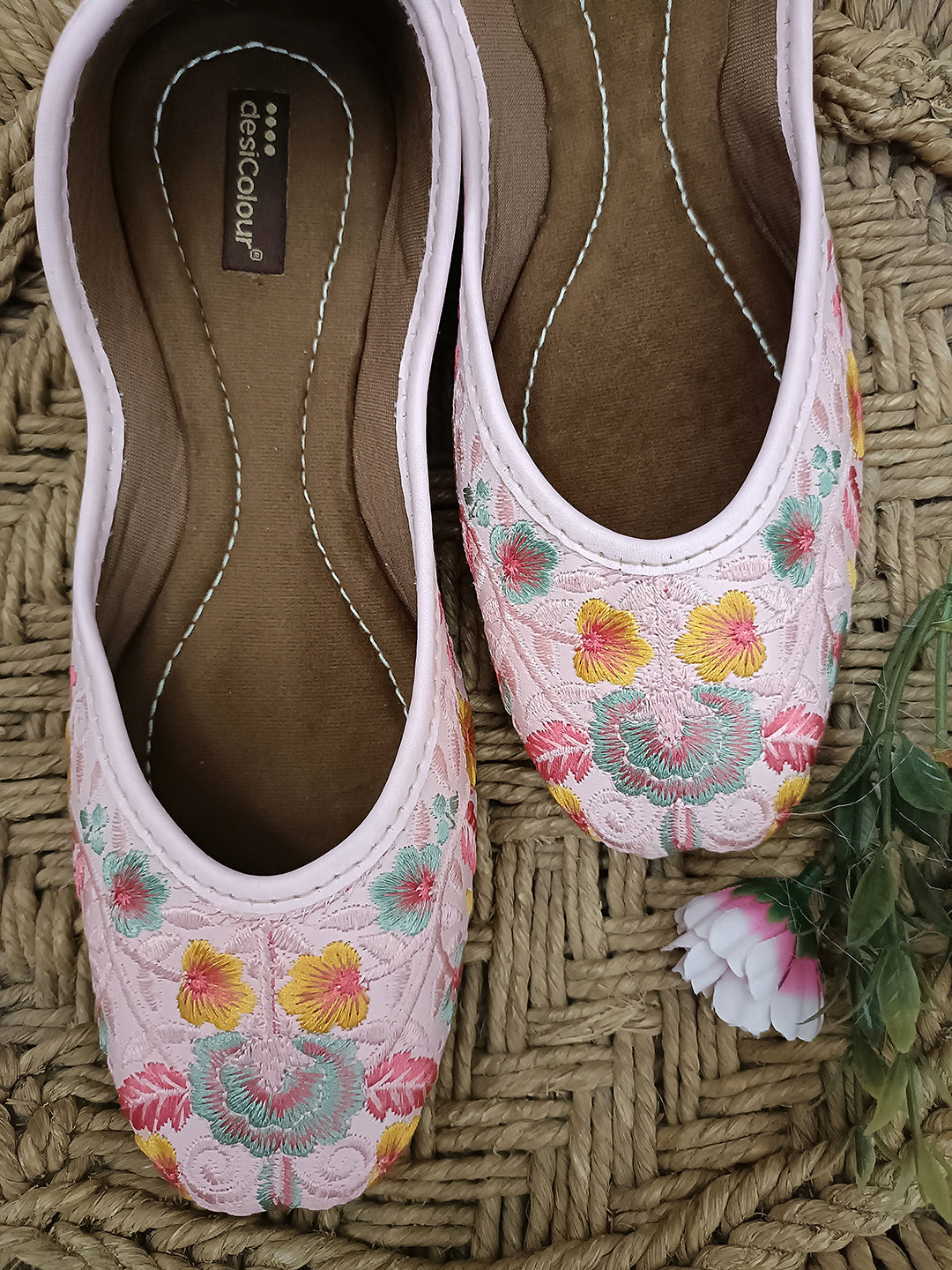 Desi Colour Women Indian Ethnic Footwear-Cushioned Brown Polish | Grocsy