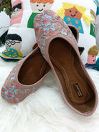 Desi Colour Women Indian Ethnic Footwear-Ultra Comfortable -Peach | Grocsy