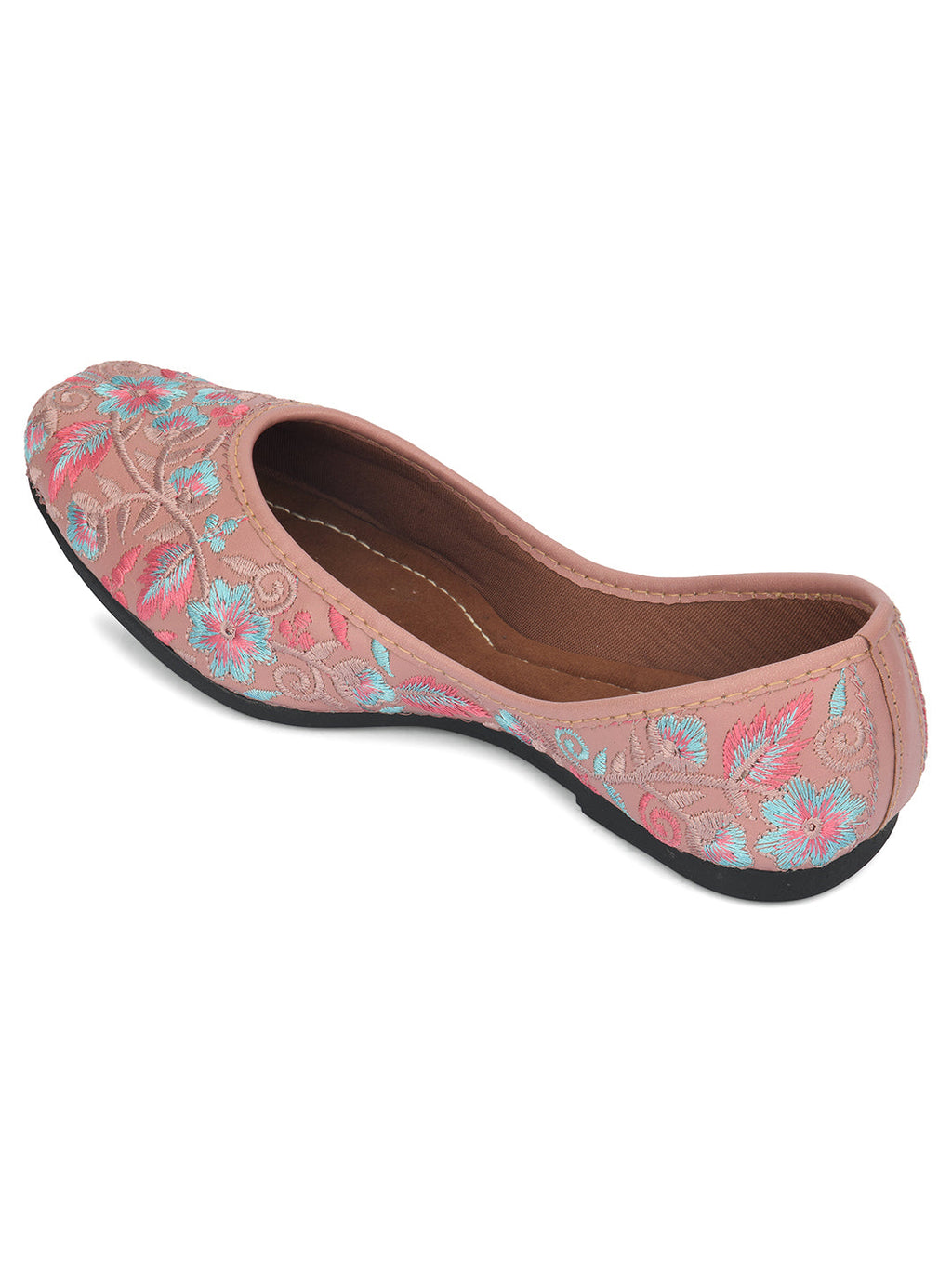 Desi Colour Women Indian Ethnic Footwear-Ultra Comfortable -Peach | Grocsy