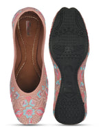 Desi Colour Women Indian Ethnic Footwear-Ultra Comfortable -Peach | Grocsy