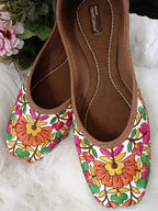 Desi Colour Women Indian Ethnic Footwear-Cushioned Multicolour | Grocsy