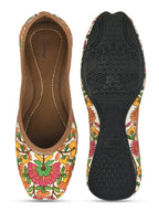 Desi Colour Women Indian Ethnic Footwear-Cushioned Multicolour | Grocsy