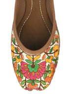 Desi Colour Women Indian Ethnic Footwear-Cushioned Multicolour | Grocsy
