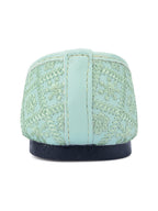 Desi Colour Women Indian Ethnic Footwear-Sea Green Front Flip | Grocsy