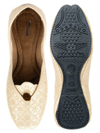 Desi Colour Women Indian Ethnic Footwear-Gold Front Flip | Grocsy