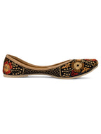 Desi Colour Women Indian Ethnic Footwear-Black Thread Work 1 | Grocsy