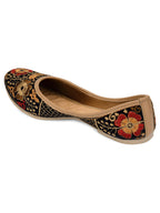 Desi Colour Women Indian Ethnic Footwear-Black Thread Work 1 | Grocsy