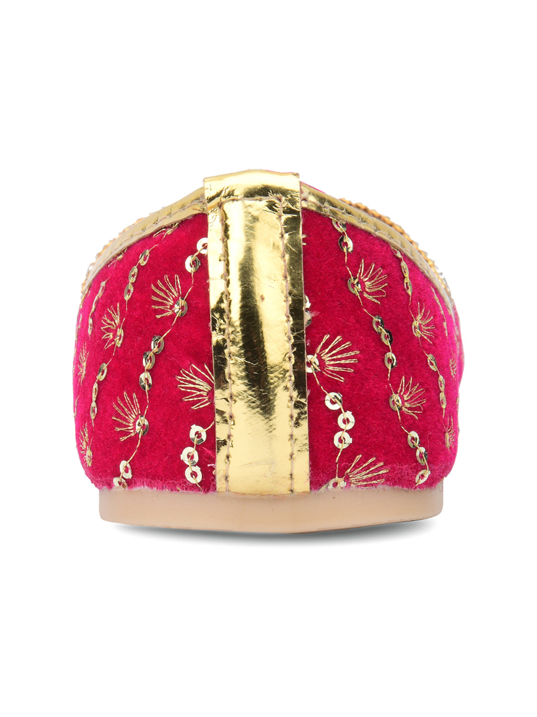 Desi Colour Women Indian Ethnic Footwear-Pink Star | Grocsy