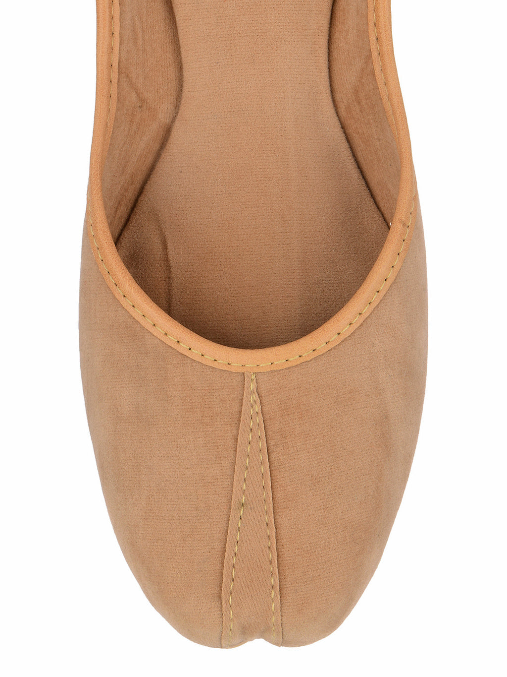Desi Colour Women Indian Ethnic Footwear-Basic Suede -Beige | Grocsy